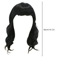 14in evropske kozmetičke glave kratke kovrčave perike Air Liu Hai Ripple Curls za žene Perik prirodne