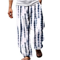 Leesechin muške hlače, ljetni casual fashio 3D štampanje elastičnih struka ravne pantalone