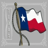 Teksas, mahanje državne zastave, serija država
