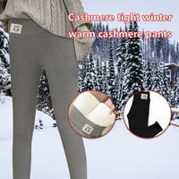 Ženske hlače, žene ispisuju tople zimske uske guste baršunaste vunene kašmirske hlače pantalone pantalone