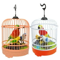 Hemoton induktivni zvučni kontrola glasa Aktiviraj Chirping Singing Bird Cage Kids Funny igračka
