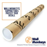 Paun Wall naljepnica Wallmonkeys ogulje i palica Grafički WM56344