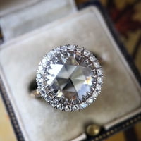 Prstenovi za tinejdžerske vintage svijetle za žene okrugli dijamantni nakit zvona cirkonskih modnih