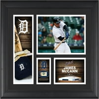 James McCann Detroit Tigers uokvireni su 15 17 kolaž igrača s loptom koja se koristi