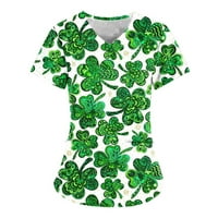 Popust Ženska košulja St.Patrick Ugodna staračka radna uniforma vrhovi kratkih rukava za žene Lucky
