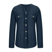 Ženski pleteni pleteni nosač majica majica s dugim rukavima Bluze Ležerne prilike sa dugim rukavima