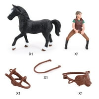 Sardfxul Vivid Rider & Horse Model FICK MINI replika Dječja soba Ornament