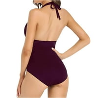 Ženski kupaći kostimi plus veličine žene seksi čvrste sa podlogom za prsa bez podzemnog bikinija dubokog
