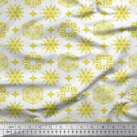 Soimoi pamučna patka tkanina Snowflake umjetničko otisnuto tkaninsko dvorište široko