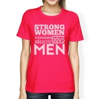 Snažne žene ženske vruće ružičaste teretane majica smiješna vježbanje poklon vrha