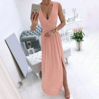 Allith Maxi, povremene haljine za žene, ljeto, ružičaste, ženska modna casual england labave haljine