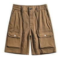Ljetni casual muške muške muške plus veličine Teretne kratke hlače Multi-džepovi opuštene ljetne plažne