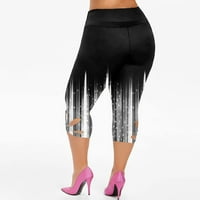 Pantalone za žene ponude plus veličine čvrste šuplje šuplje elastične struke casual galantira