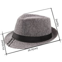 Gyouwnll sunčani šešir za muškarce Base kapa za muškarce Jazz Hat Muškarci Prozračni posteljina gornji