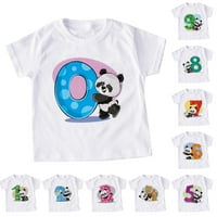 Dječak Dječak Djevojka odjeća Ljeto kratki rukav Panda crtani print T majice vrhom odjeće Slatka kawaii