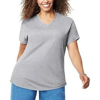 Ženska majica Plus veličine V-izrez kratkih rukava od punog rukava od labave bluze tunike 2xl