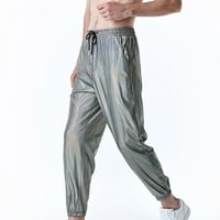 Zodggu Falls Any Men Casual Fashion-up elastične ispis pantalone za ispis Hlače za crtanje pune dužine