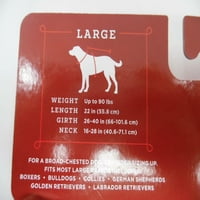 Wondershop Holiday Buffalo Provjeri Flannel Dog PET PET PAJAMAS Crvena bijela crna l
