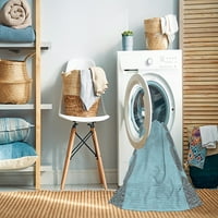 Ahgly Kompanija Mašina za pranje u zatvorenom pravokutniku Tranzicijske plave koi plave prostirke, 4