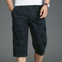 FESFESFES muški kratke hlače Ljetna casual fitness srednja duljina tiskana džepa Sportske kratke hlače