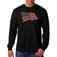 Majica majica pop umjetnosti muške umjetničke majice s dugim rukavima - američka ratnika