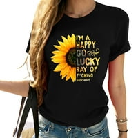 Slatka ženska majica - u svijetu punom ruža, biti grafički za suncokret