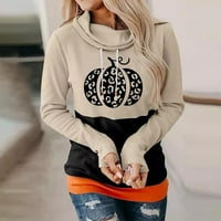 Prodaja Ženska modna dukserica Džepna vučna pulover vrhovi pucnjava grafički print casual comen ženske
