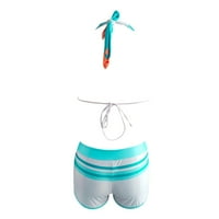 Bikini setovi za žene dva podstavljena tanka seta Sporty sa dječačkim kratkim kuharima kupaći kostimi