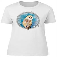 Cool Grunge Watercolor Owl majica Žene -Image by Shutterstock, Ženska X-velika