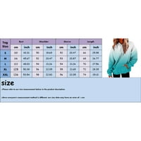 Petort dukseri za žene za žene prevelizirani dugi rukav Ležerne prilike labavi pulover plavi, 2xl