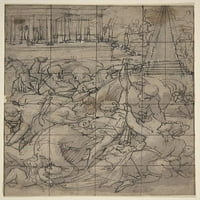 Studija za masakr nevinih poster Print Kružom Domenico Cresti Passignano �1636)