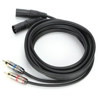 Mikrofoni kabl, dual XLR muški do dvostruki adapter za kabel 22AWG bakrene žice bez kisika za audio