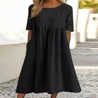 SprifAllBaby Ženske haljine kratkih rukava Casual Loose A-line haljina Ljetna ulica