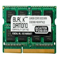 8GB crni dijamantski memorijski modul za Toshiba satelit C855D-S DDR SO-DIMM 204PIN PC3- 1600MHz nadogradnju