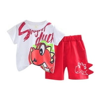 Kali_store dječak odjeća za dječake za djecu za dijete ljetnje odjeću na vrhu prugaste majice + čvrstih
