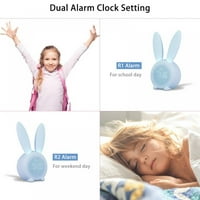 Slatki budilnik za djecu, dječji digitalni sat za spavaću sobu, LED zidni sat sa noćnim svjetlošću Kontrola
