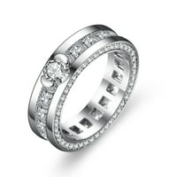 Do 65% popusta na AMLBB prstenove za žene Djevojke modna princeza okrugla Diamond circon prsten Ljubav