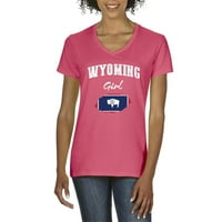 Normalno je dosadno - Ženska majica s kratkim rukavima V-izrez, do žena veličine 3xl - Wyoming Girl