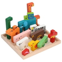 3D dječja puzzle igračka, građevinski blok igračka Obrazovna besplatna zanimljiva godinama starim