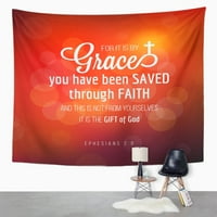 Grace kojeg ste spremljeni kroz vjere iz zidne umjetnosti Viseća tapiserija Kućni dekor za dnevni boravak