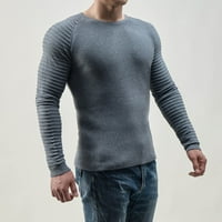 Vrhovi za muškarce dugih rukava okrugli izrez za muškarce Ležerne prilike pulover s dugim rukavima s
