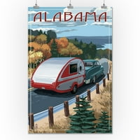 Alabama - Retro kamperi na putu - umjetničko djelo za novinare