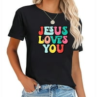 Isus vas voli retro vintage stil Groovy Style Womens majica