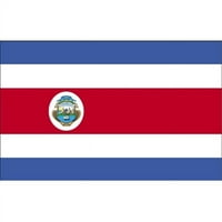 Annin Flagmakers Ft. Ft. Colonial Nyl-Glo Kostarika zastava sa obrubom