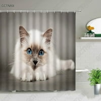 CAT DUSA SHATNY Creative Lično crtani zaslon za životinje Slatka kuća Djeca uzorak kupatilo Kuke