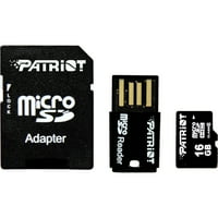 Patriot Signature Flash, 16GB klasna microSDHC flash kartica sa USB čitačem i adapterom