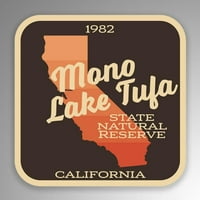 Naljepnica na prirodnom rezervatu Mono Lake Tufa