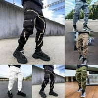 Muške ulične hlače u ulici Harajuku Joggers Harem Multi-džepne elastične pantalone