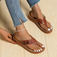 Ženska lučna sandala sandale udobne flip ploče Ljetne casual klinove sandale cipele casual pune boje