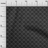 Onuone viskoznog dresa Crna tkanina Geometrijska bandhanija šivaće tkanina od dvorišta otisnuta DIY